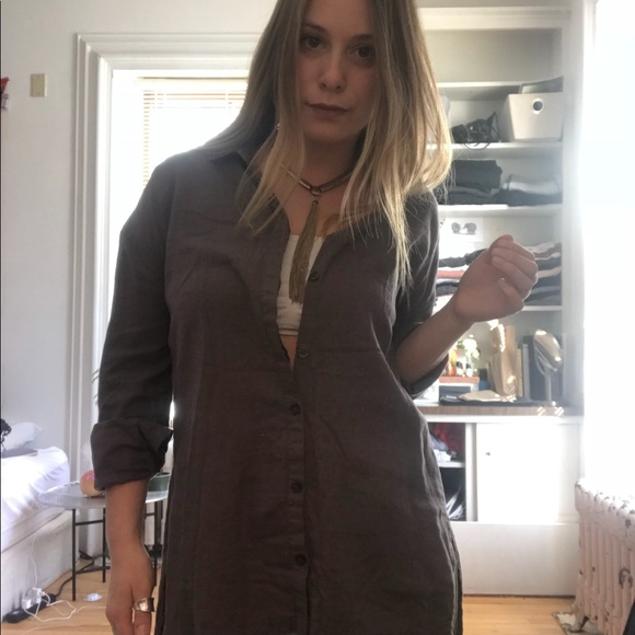 High-Low Button Down - Picture 3 of 3